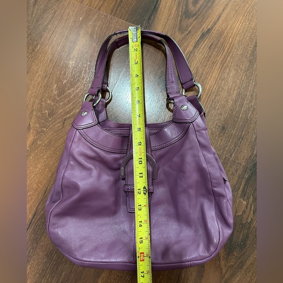 COACH Vintage Soho Lynn Purple Leather Hobo Shoulder Bag - Picture 14 of 14